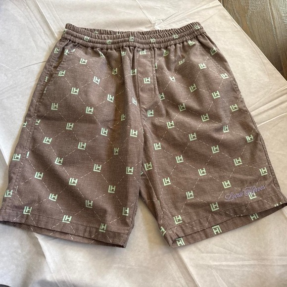 Other - Local Heroes LH Monogram Brown Shorts Style AW22P0024 Size M